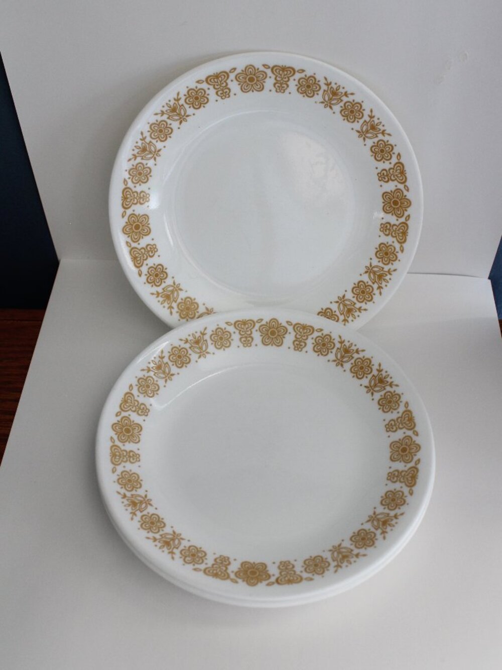 Corelle Butterfly Gold Set of 4 Bread Plates